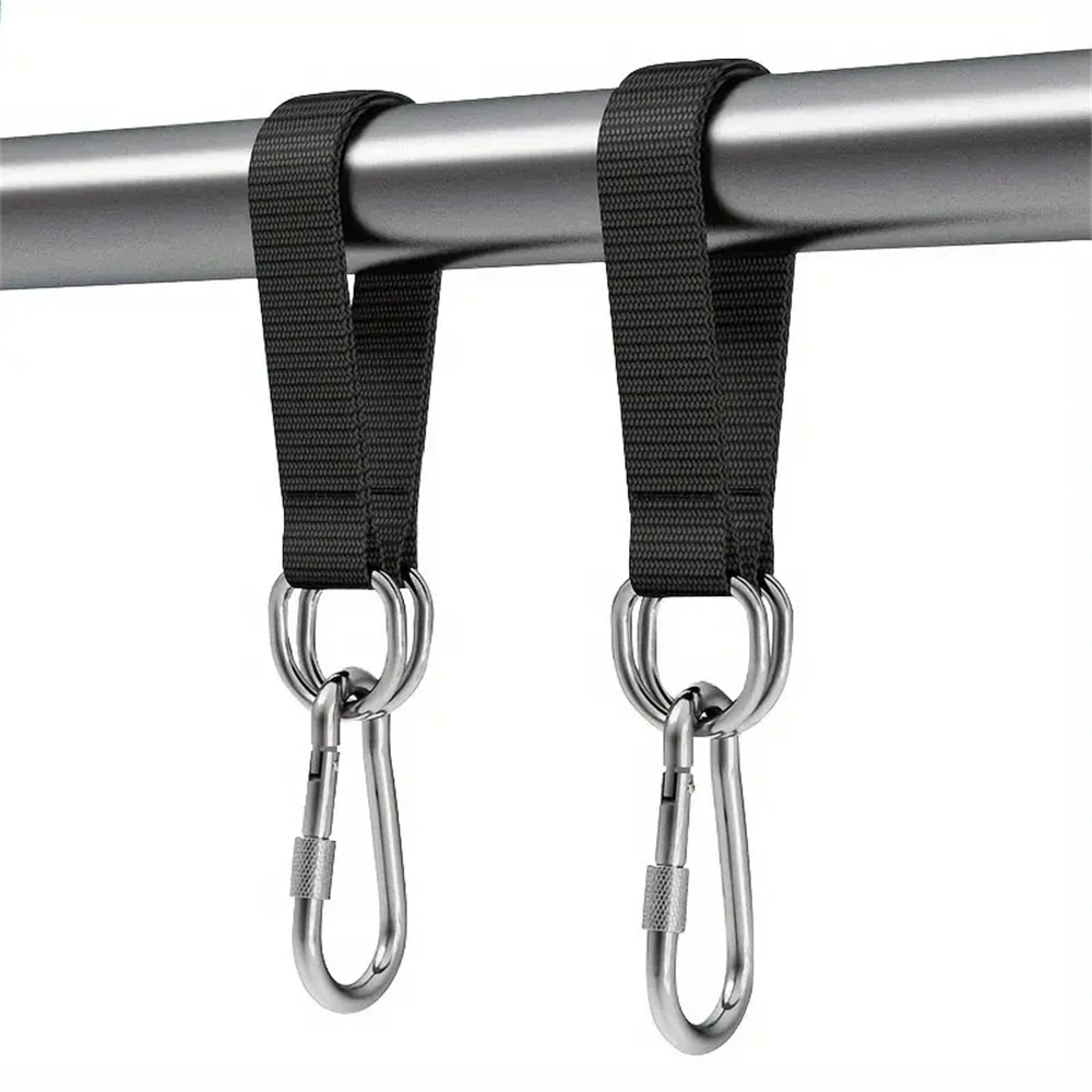 1pcs Black Hanging Swing Straps Seat Strap Swing Extension Belt Hammock Hanging Belt Horizontal Bar Extension Band