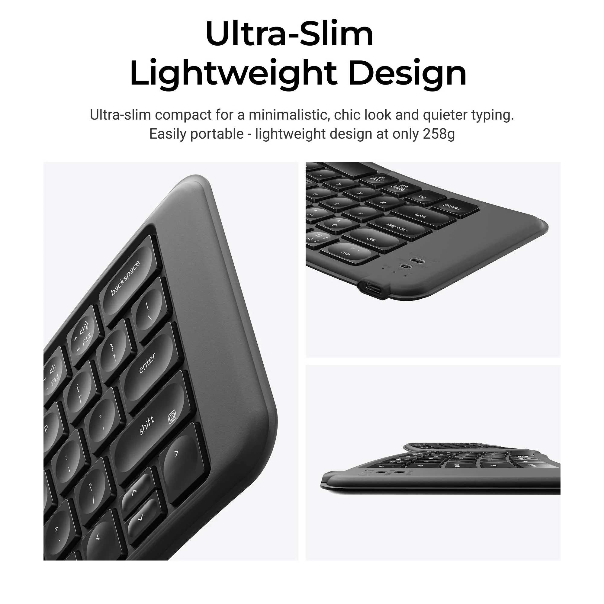 Keychron B11 Pro 超薄型ワイヤレス折りたたみキーボード ポータブル