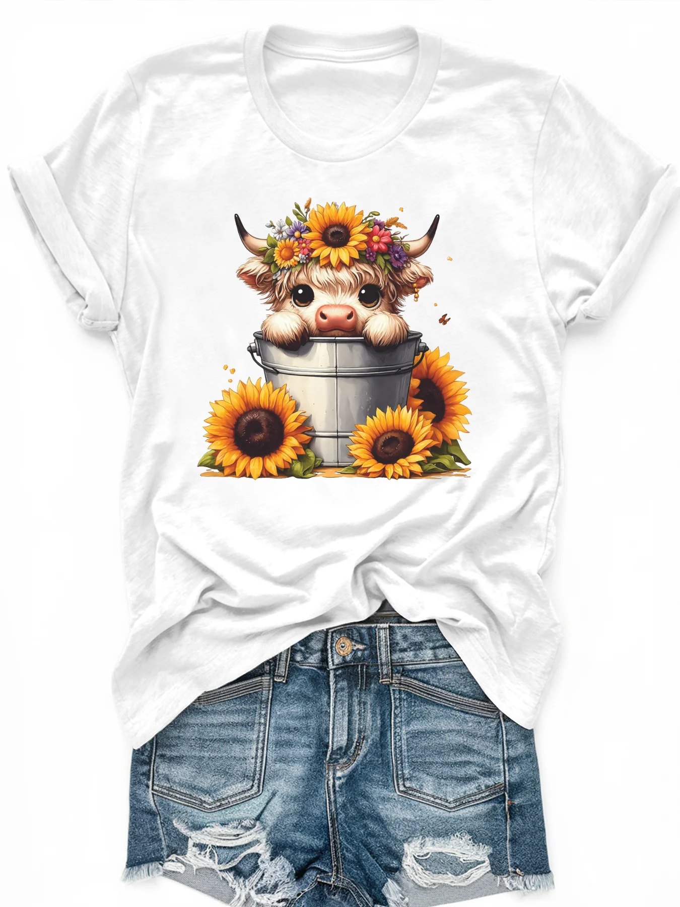 

Женская футболка большого размера с короткими рукавами и принтом, свободная и повседневная, мягкая, удобная и дышащая, для занятий спортом на открытом воздухе.