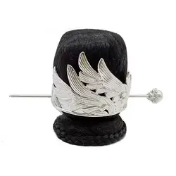 Vintage Hair Crown Men Chinese Traditional Men's Jewelry Headdress Women Hanfu Topknot Alloy Crown Hair Strands For Men&Women