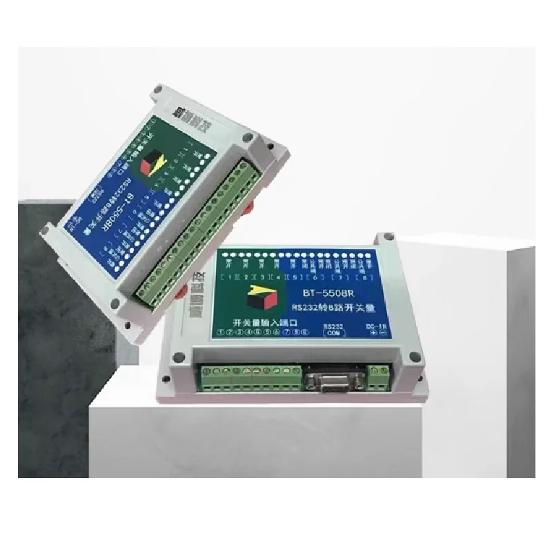 

RS232 на 4-канальный переключатель, управление последовательным портом, 4-канальный релейный вход/выход, 8 входов, цифровой модуль сбора данных