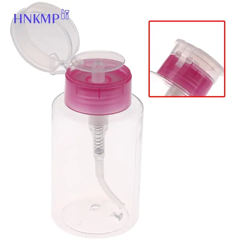 1Pcs Lege Helder Pomp Dispenser Parfum Fles Container Voor Aceton Polish Remover Alcohol Liquid Essentiële Reizen Olie Fles