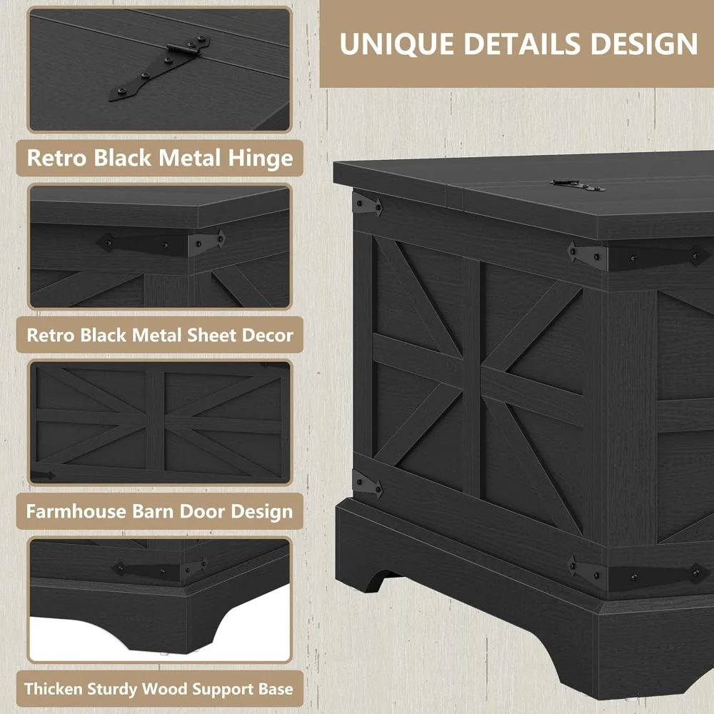 Lift-Top-Couchtisch mit versteckter Stauraum, quadratischer Mitteltisch aus Holz für das Wohnzimmer, rustikaler Stil