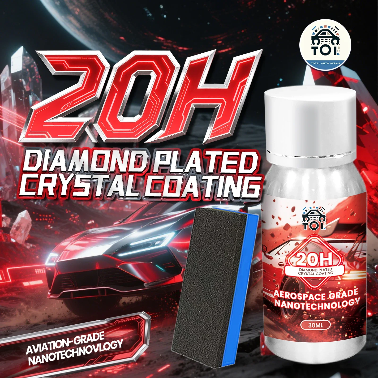 DIAMOND PLATEDCRYSTAL COATNG 20H With self Healing and UV TrackTechnology Car Detailing Professionals 10+ Years of Protection