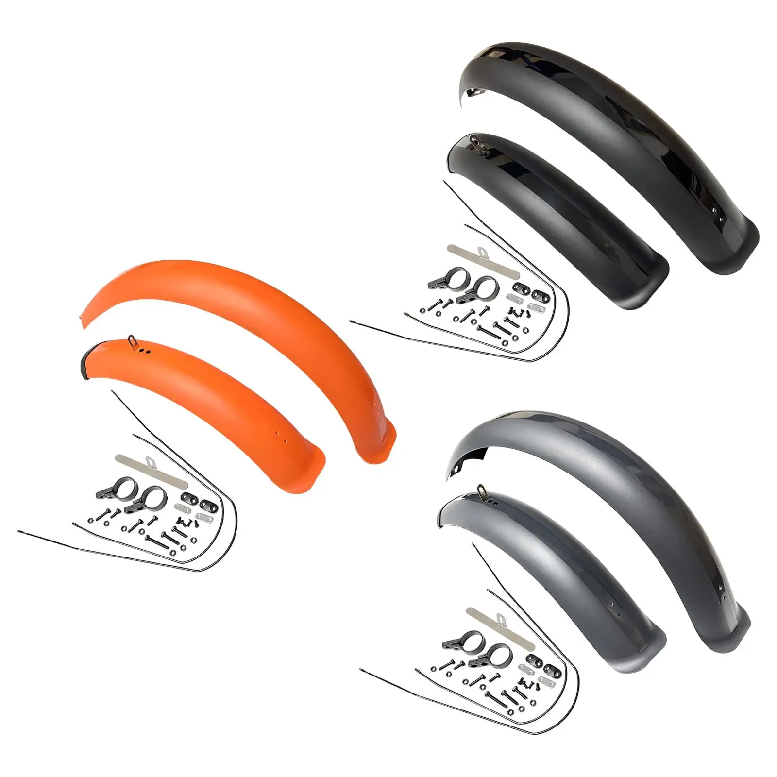 

Bike Mudguard Front Rear Set Universal Accessories Repair Parts Parts Durable