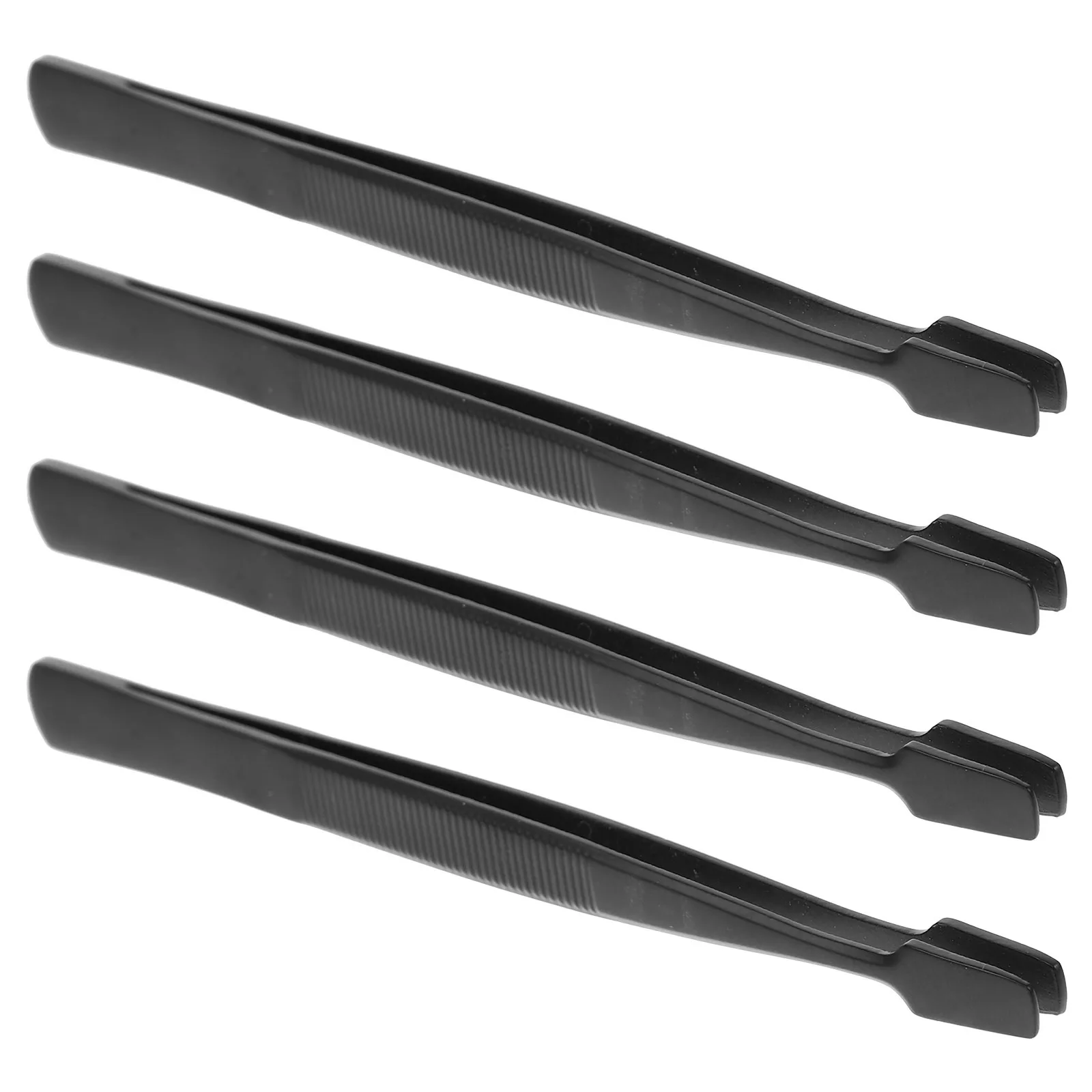 4Pcs Eyelash Extension Tweezers Stainless Steel Precision Lash Applicator Tool Ergonomic Design Durable Wear Resistance