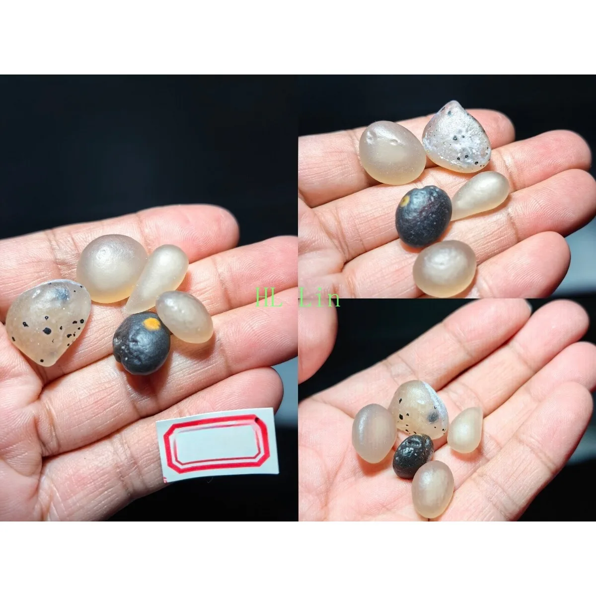 Jewelry Making Authentic Stone Candy Agate,Vial Set, 10-15mm Natural, Earth Mined Collection.Candy Agate