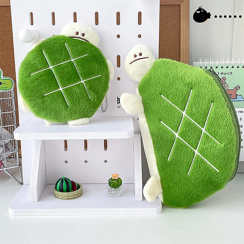 Cartoon Cute Turtle Pencil Bag Large Capacity Pencil Case Creative Coin Purse School Supplies Multifunctional Storage Bag image 4