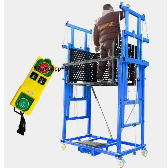 

6M Electric Scaffold Rental Adjustable for Building Construction Aluminum Alloy Electric Lifting Platform Scaffolding