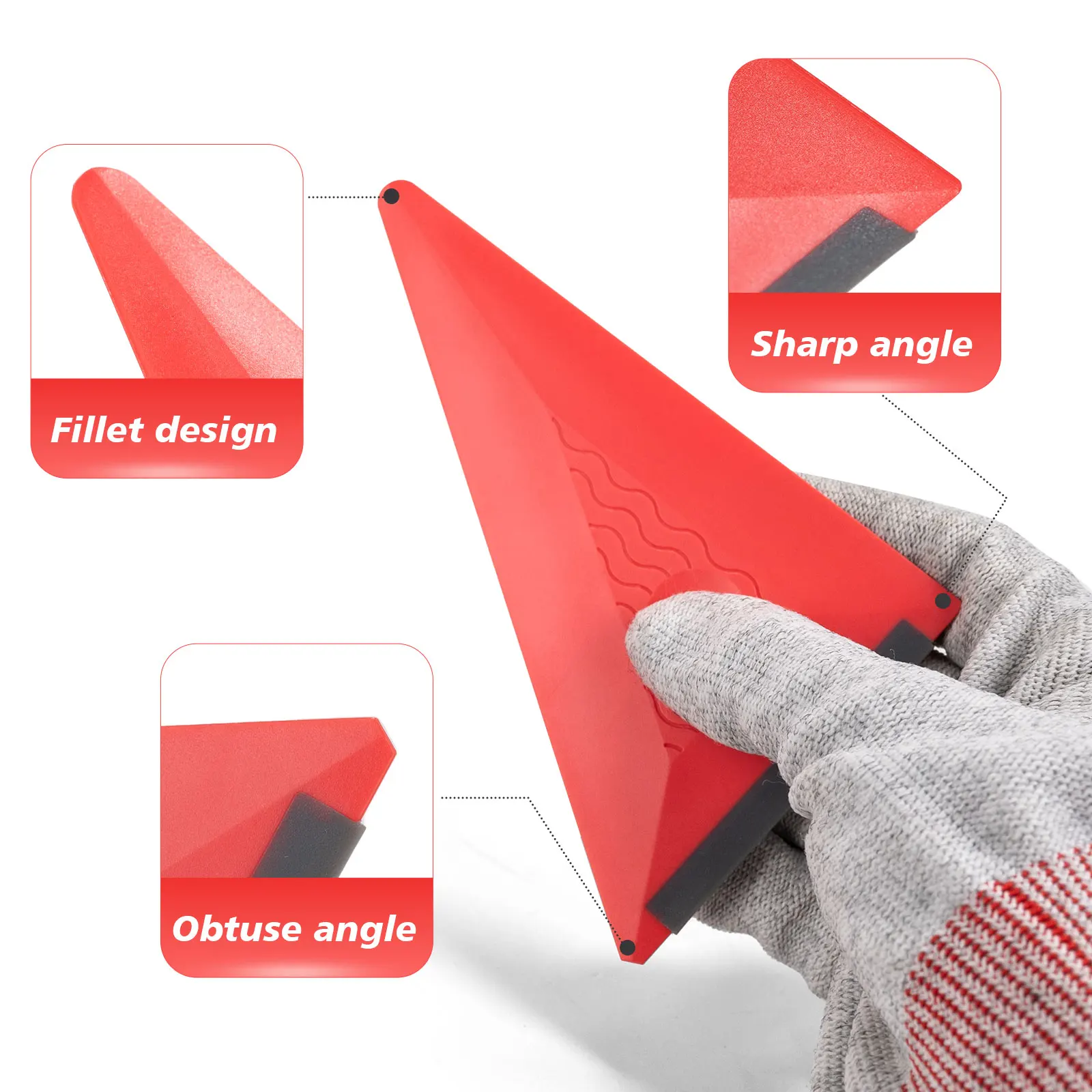 EHDIS Wrapping Car Film Vinyl Squeegee Kit Glass House Window Tints Cleaning Wiper Carbon Fiber Silicone Scraper Automotive Tool