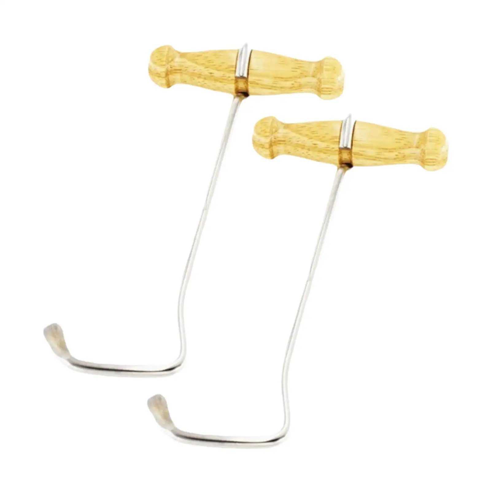 

2 шт., практичные ручки для ботинок для конного спорта, ковбойская деревянная ручка, удобный захват, портативные, удобные прочные крючки для ботинок