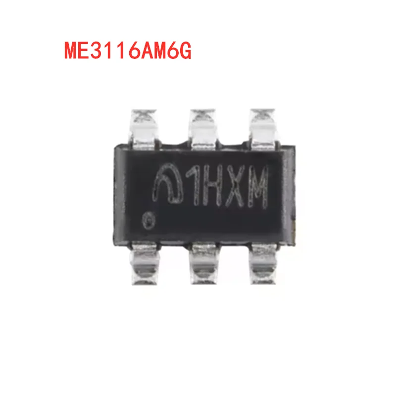 5PCS - 200PCS ME3116AM6G ME3116A 1HXM SOT-23-6 DC Voltage Regulator. Maximum input 40V, Load 1A. Integrated circuit chip. Brand