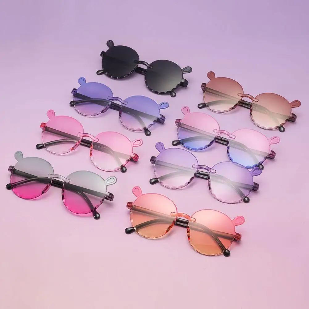 

Gradient Sun Glasses Cute Candy Color Children's Sunglasses Round Frame Eyeglasses Eyewear Outdoor Baby Shades Colorful Goggles