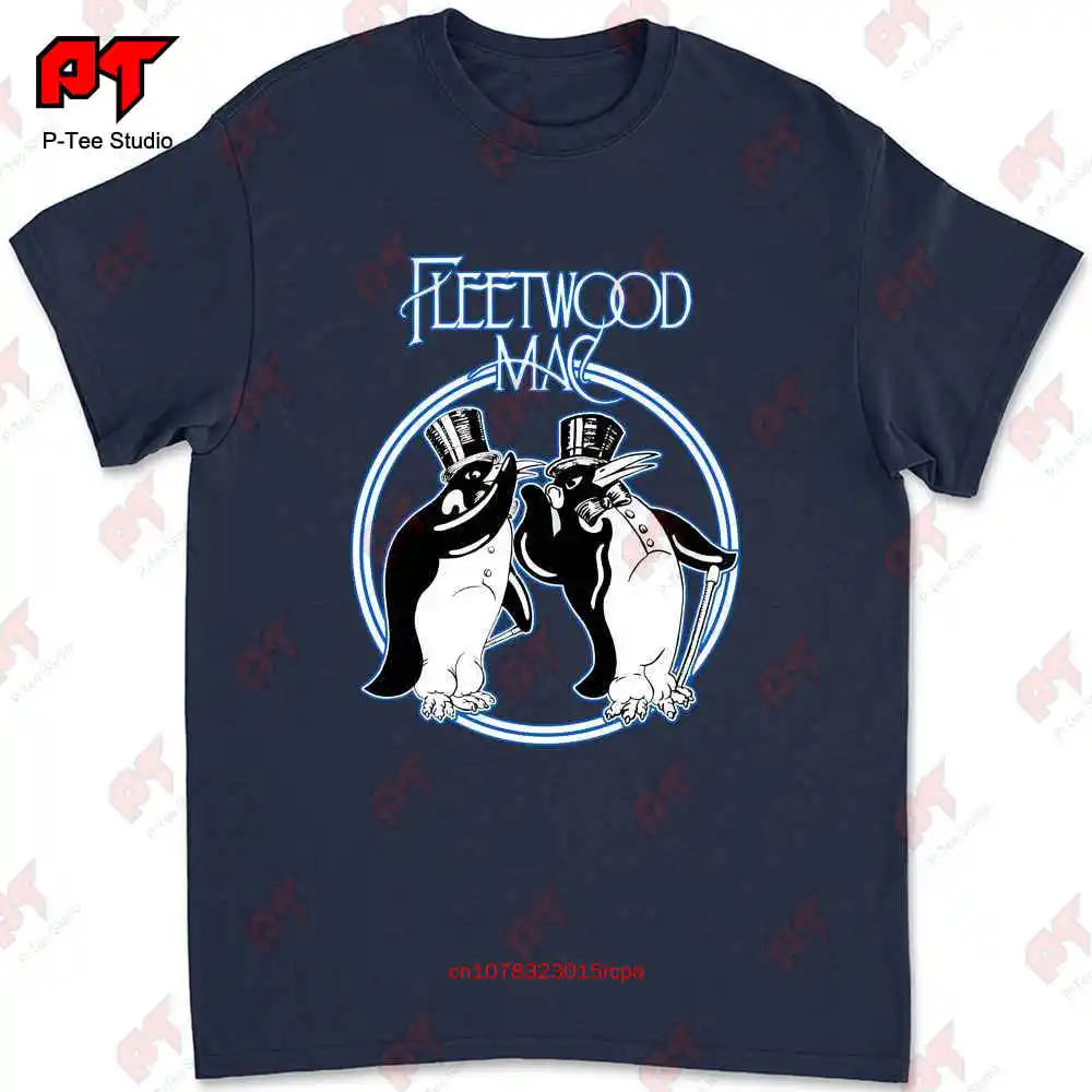 Fleetwood Mac Penguins Poster Rock T Shirt Size Small T0JS