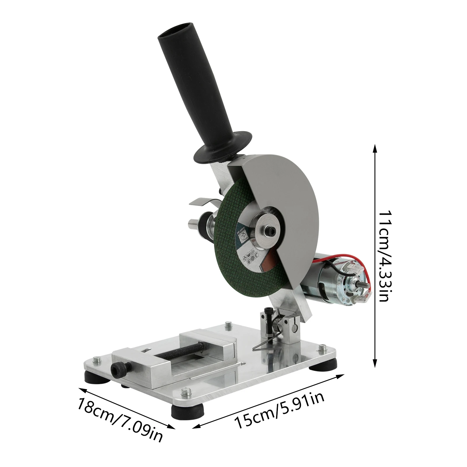 4" 0-45 °   Gehrungssäge, tragbare kleine Hobby-Zerkleinerungs-Schneidemaschine für weiches Metall, dünnes Edelstahlblech und Eisenblech, Holz