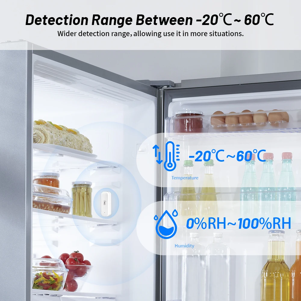 Aubess zigbee/wifi tuya inteligente sensor de temperatura e umidade vida inteligente app controle remoto sem fio trabalho com alexa google casa