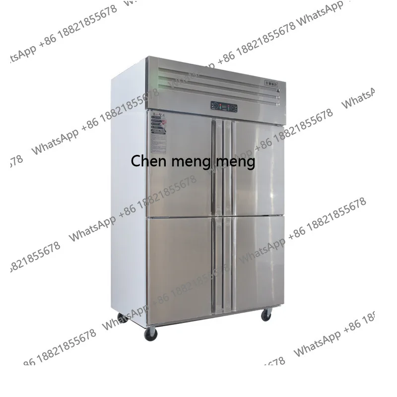 

Commercial frozen double temperature vertical freezer catering restaurant kitchen fresh-keeping refrigerated workbench