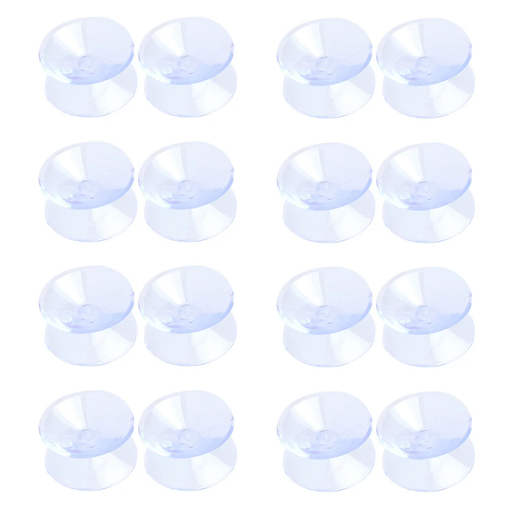 

30Pcs Double Sided Suction Pads Transparent Non Slip Durable PVC Suction Cups for Glass Table Tops Double Sided Sucker Cups