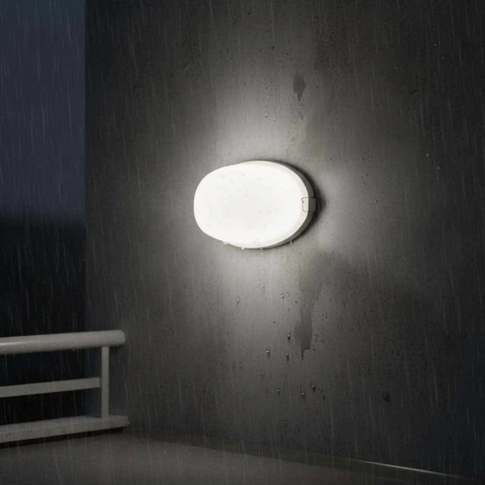 

Waterproof Wall Light Moisture Proof Oval Wall Sconce Sauna Light Cover Heat Resistant Outdoor Lighting for Bathroom, Steam Room
