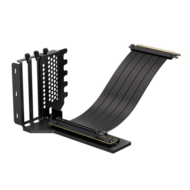 L-Z3 GPU Vertical Mounting Bracket Kit, Pcie 4.0 X16 Riser Cable 200Mm, Graphics Card Steering Mounting Bracket-A23K