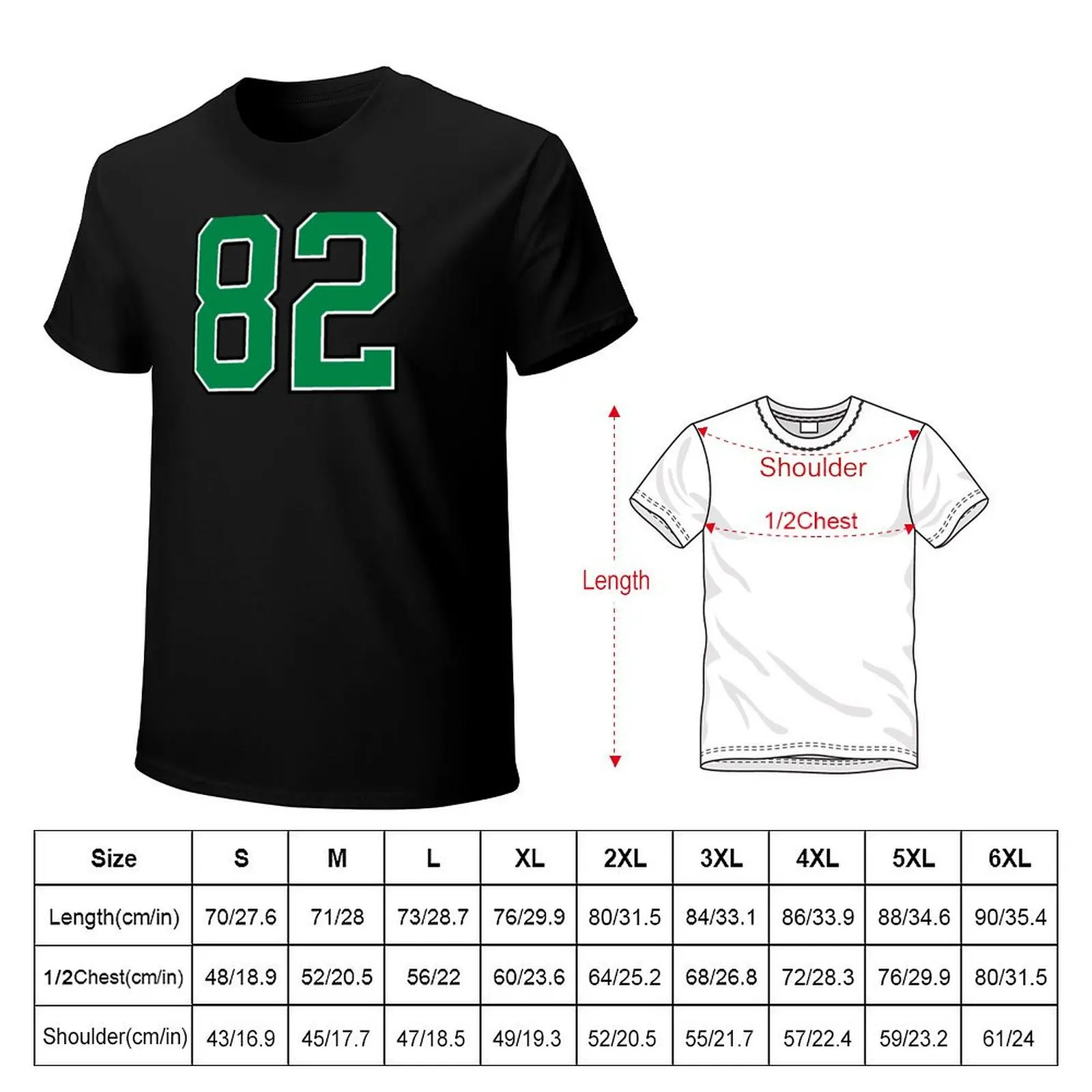 82 number, green lucky sports eighty two T-Shirt Quick Dry Light Sports T-Shirt
