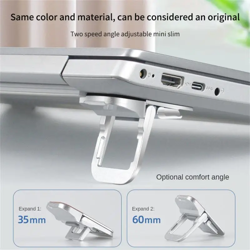 Alumínio Mini Laptop Stand para Teclado do Computador, portátil Stand Riser para Macbook Notebook Case