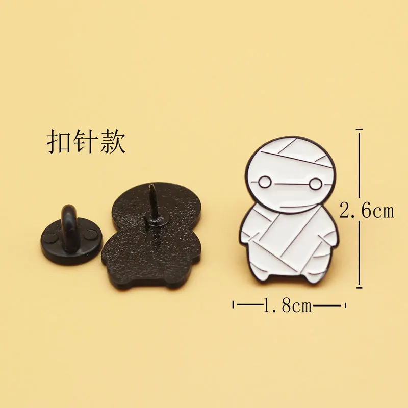 Adorable Cartoon Comic Brooch Individuality Literature And Art Knapsack Accessory Pin Fashion Anime Badges Collecting