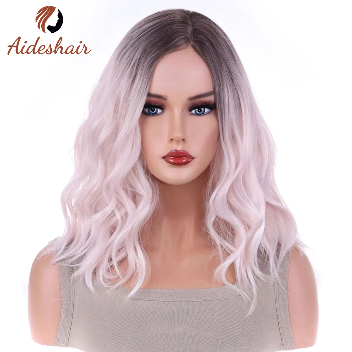 

Короткие серебристо-серые волосы с коротким, средним и маленьким синтетическим париком, подходят для повседневного использования