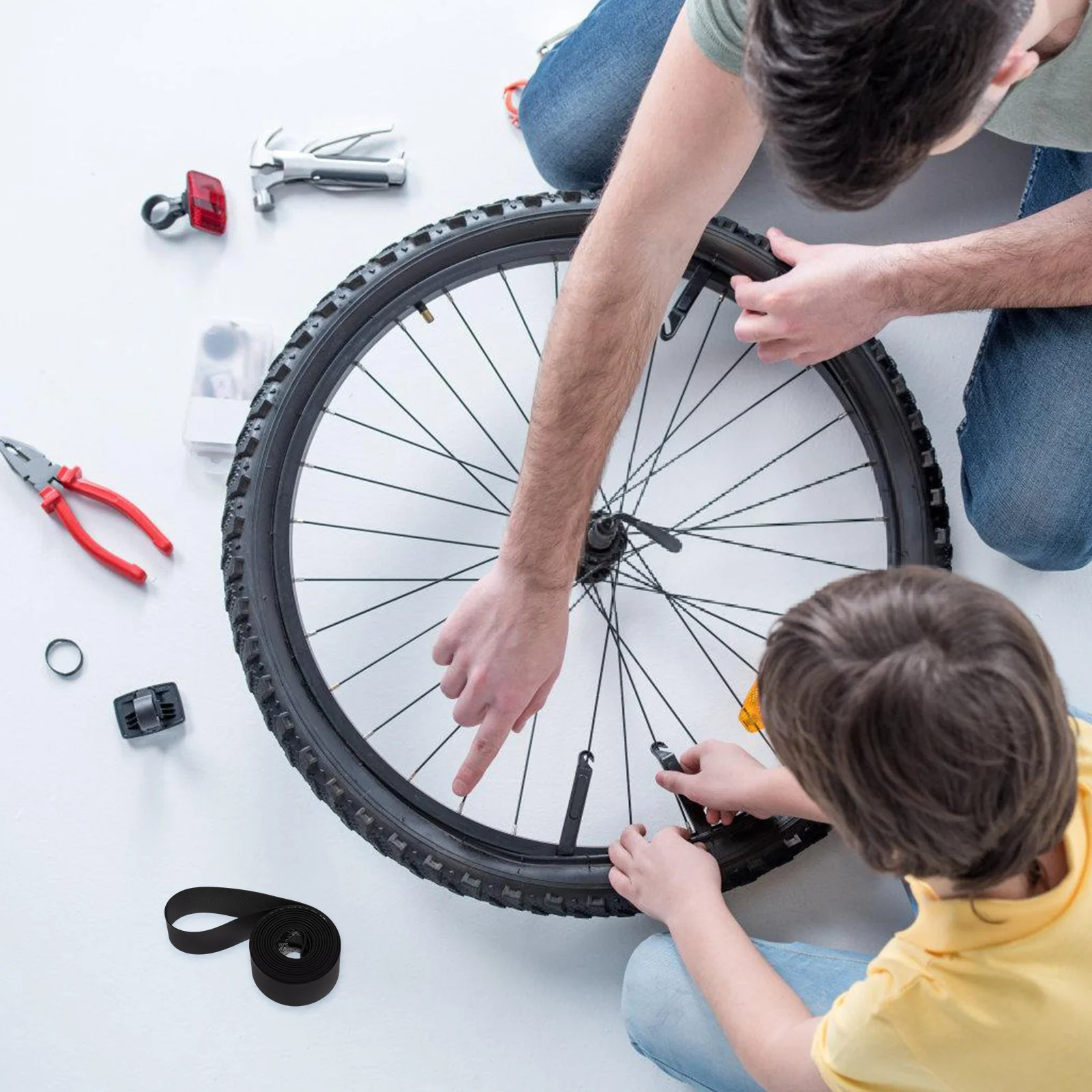 1 Roll Bike Inner Tube Protector Rim Tape For Folding Bikes Lightweight Tire Liner Strip Bicycle Rim Tape