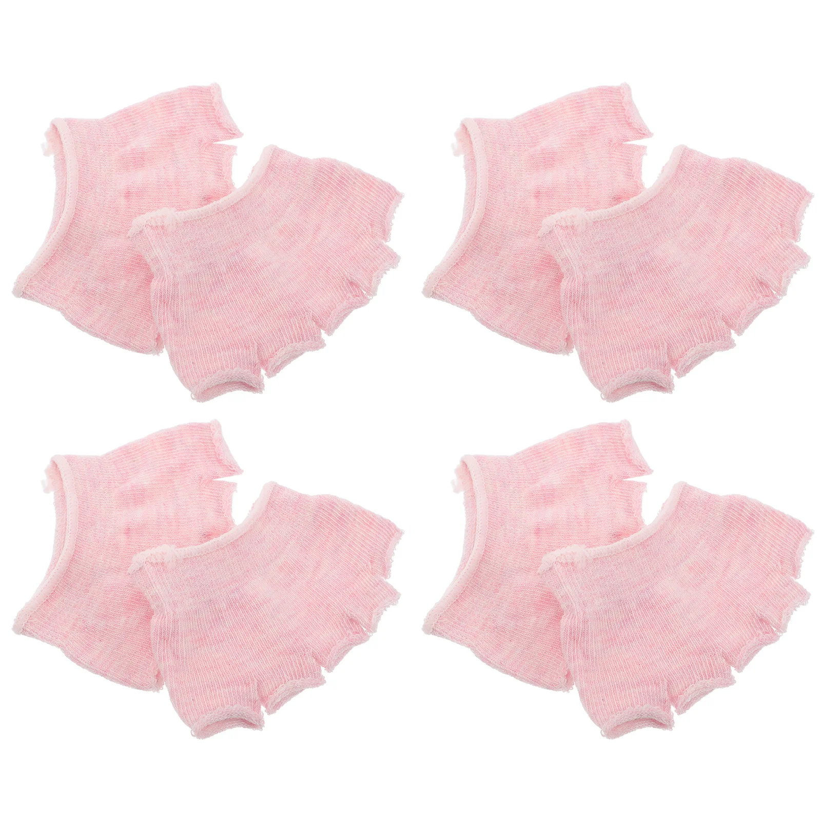 

4Pairs Open Toe Socks Five Toes Forefoot Protector Yoga Pilates Fitness Comfortable Elastic Textile Breathable Moisture Wicking