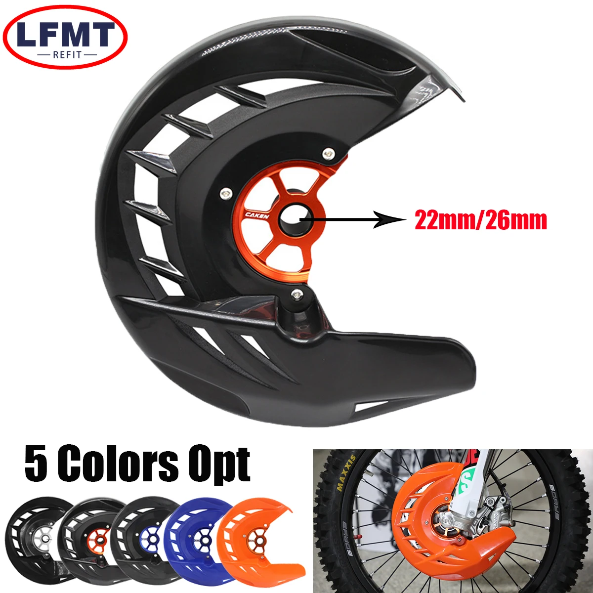 

22mm 26mm Front Brake Disc Guard For KTM Husqvarna 125-400 450 530 SX SXF XC XCF EXC EXCF TC FC Motorcycle Brake Cover 2015-2022