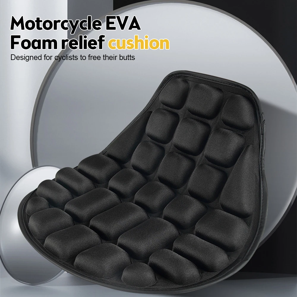 Universal Motorcycle Comfort Seat Anti Slip 3D Comfort Gel Seat Cushion for Motorbike Electric Bike