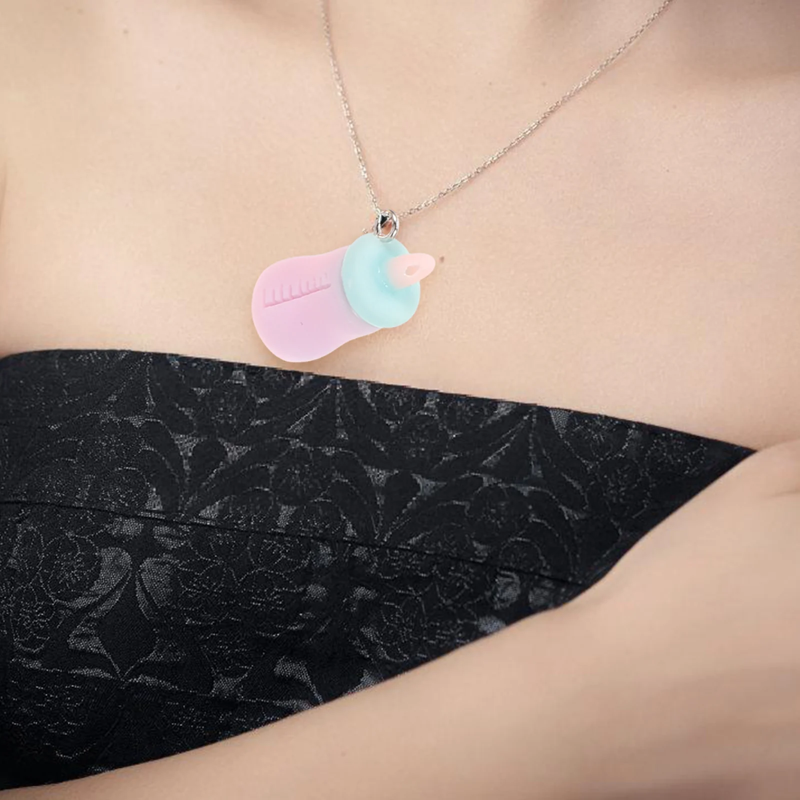 

24Pcs Cartoon Nursing Bottle Charms Resin Jewelry Making Supplies DIY Necklace Earrings Decorative Accessories