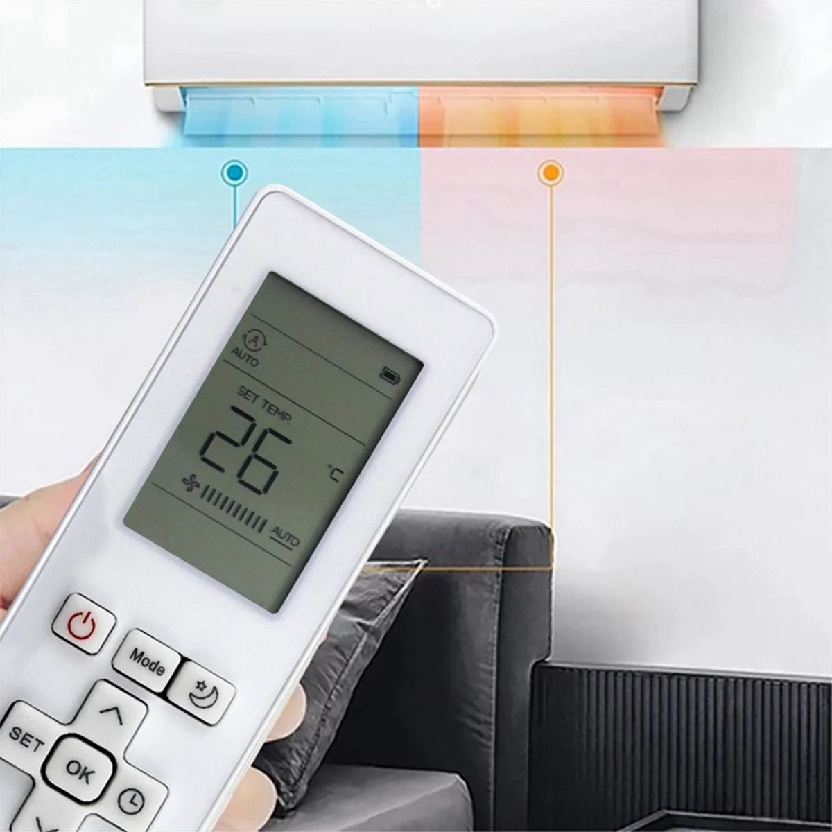 ATS-RG10B(G)/BGEF جهاز التحكم عن بعد لمكيف الهواء Samsung/Midea RG10B BGEFU1 A/C