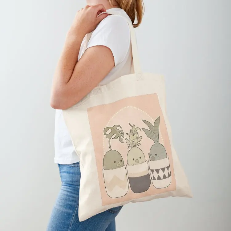 Korpokkur Saplings Tote Bag canvas tote bag supermarket folding bag Eco
