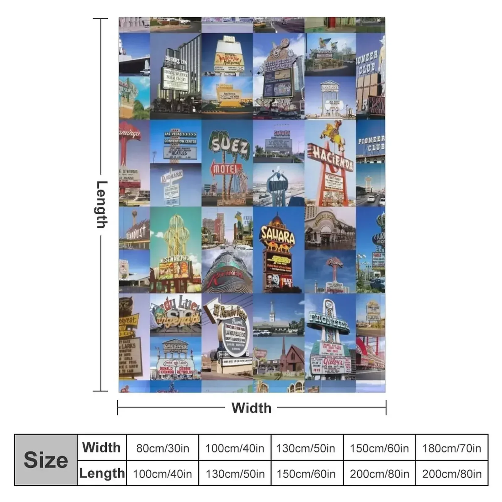Old Las Vegas Throw Blanket Soft cosplay anime warm winter christmas decoration manga Flannel Fabric Blankets