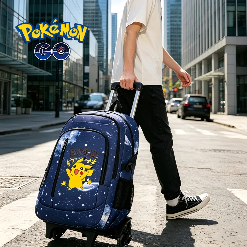 mochila-escolar-con-ruedas-6-ruedas-diseno-de-cielo-estrellado-mochila-con-ruedas-pokemon-gran-capacidad-impermeable-Utiles-escolares