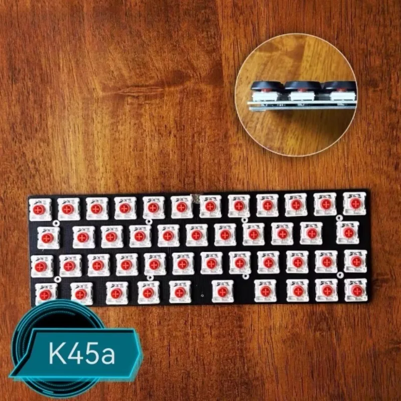 K45a Low-Profile-Tastatur, lötbar, Einzelmodus, 40 % Layout, 45-Tasten-Fläschchen, Mini-Tastatur, mechanische Gaming- und Bürotastaturen