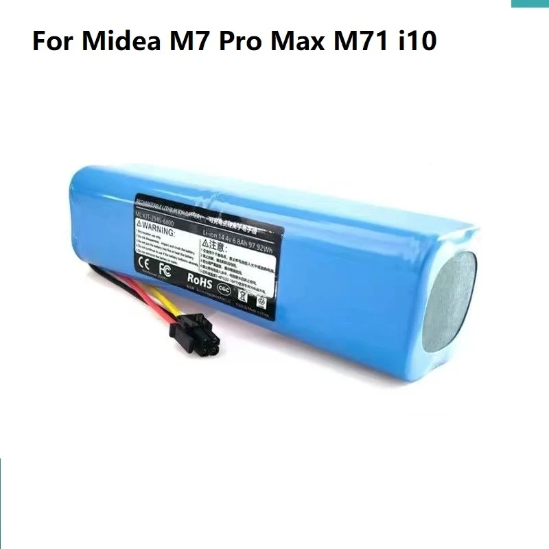 

Запасная батарея 14,4 В 5600 мАч для Midea M7 Pro Max M71 i10