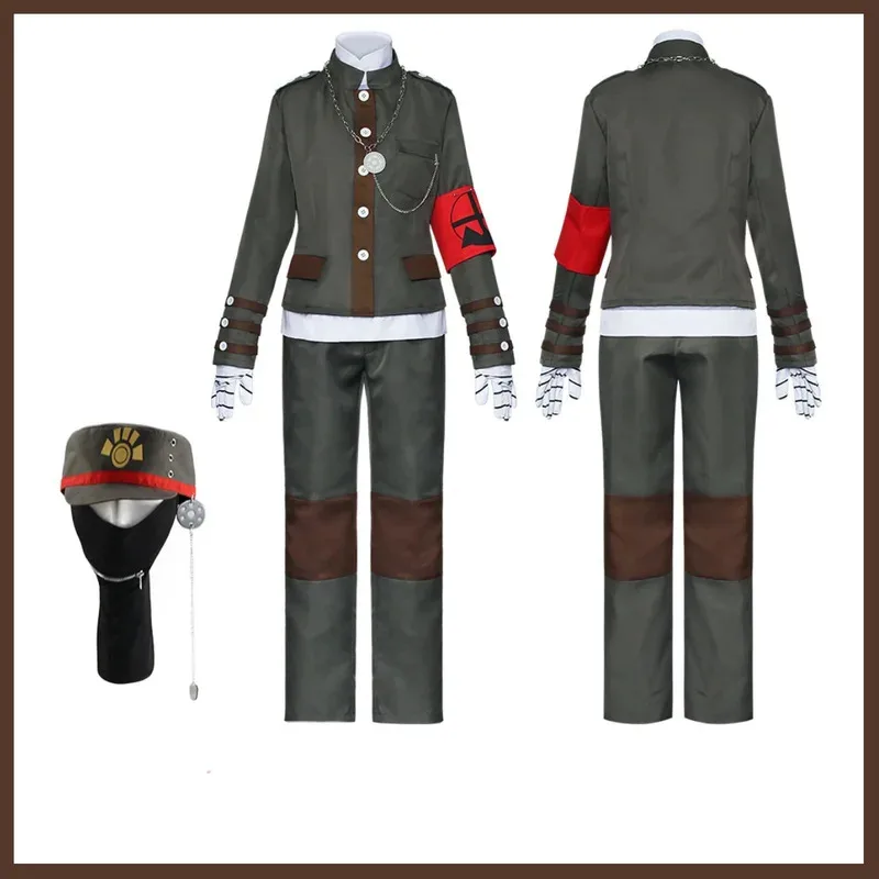 CyAnime juego Korekiyo Shinguji Cosplay disfraz peluca verde oscuro uniforme militar abrigo sombrero conjunto completo hombre mujer Halloween carnaval Su