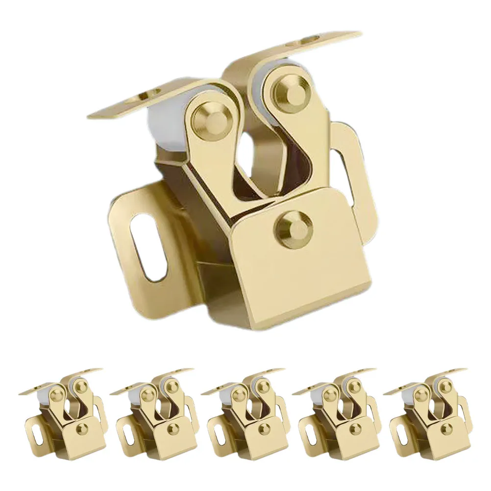 6Pcs Heavy Duty Cabinet Door Ball Catch Metal Latches Cupboard Door Catch Furniture Ball Latches Roller Shutter Cabinet