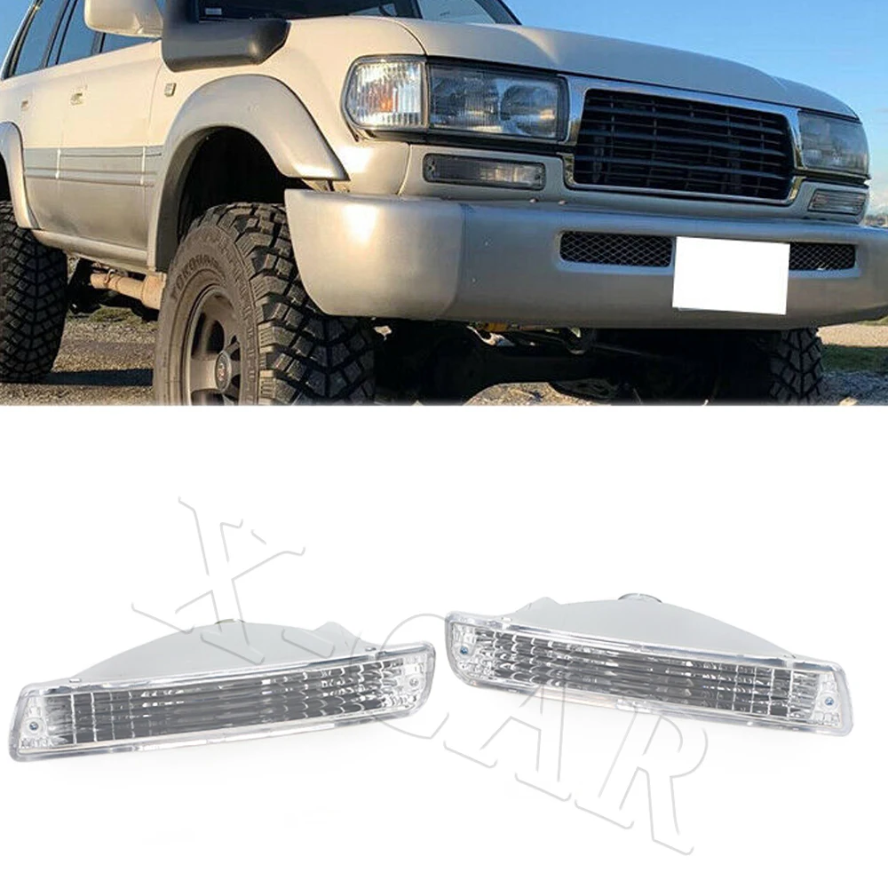 

Фара указателя поворота на передний бампер для автомобилей Toyota Land Cruiser LC80 FJ80 FZJ80 4500 1991-1997 81521-60251 81511-60381