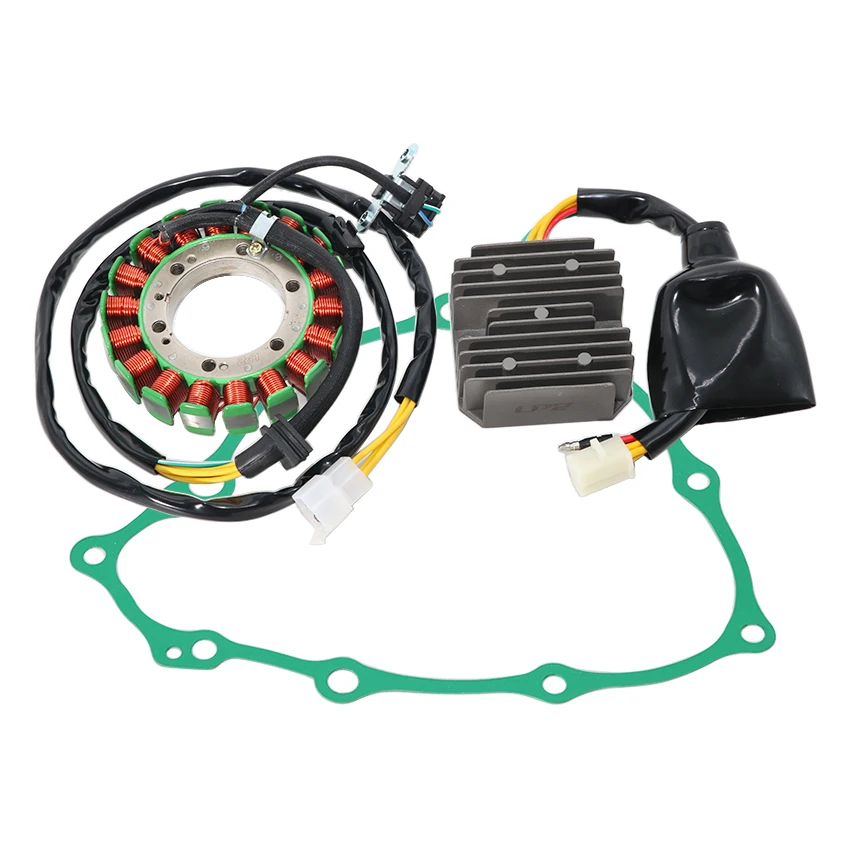 Motorcycle Regulator Rectifier+Ignition Stator Coil+Cover Gasket For Honda NX400 OEM:31120-MCG-305 31600-MCG-305 11395-KCY-671