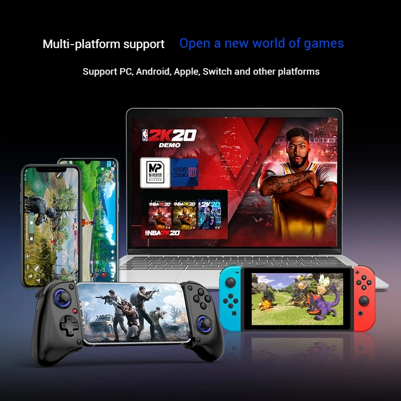 D11 Stretch gamepad Hall Trigger makro klawisz tylny Przełącznik Android IOS Streaming gamepad PC type-c Link