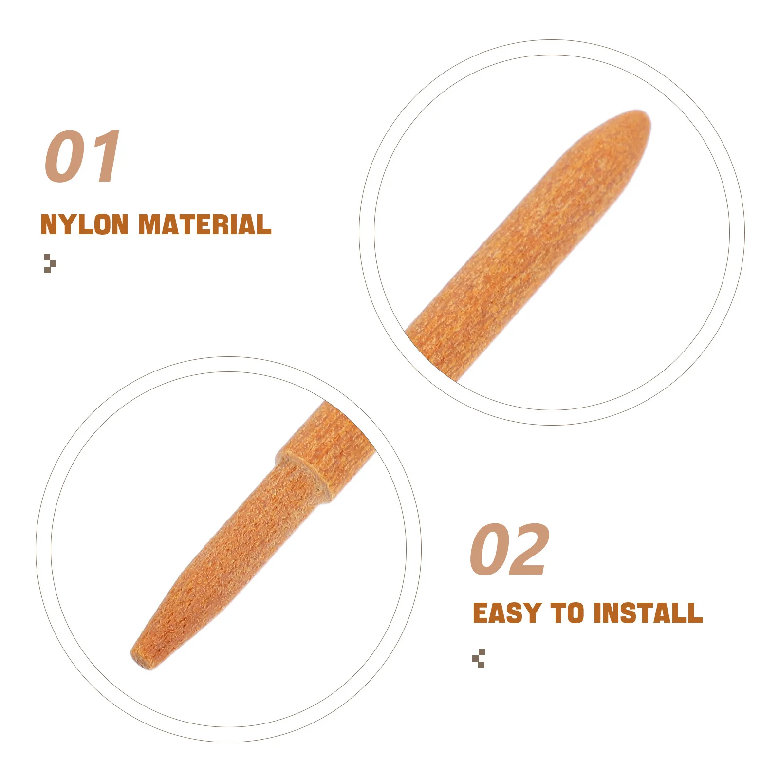 50Pcs Replacement Pen Tips Soft Nylon Nibs Compatible with Acrylic Paint Markers Smooth Writing Marker Tips Paint Pen Tip