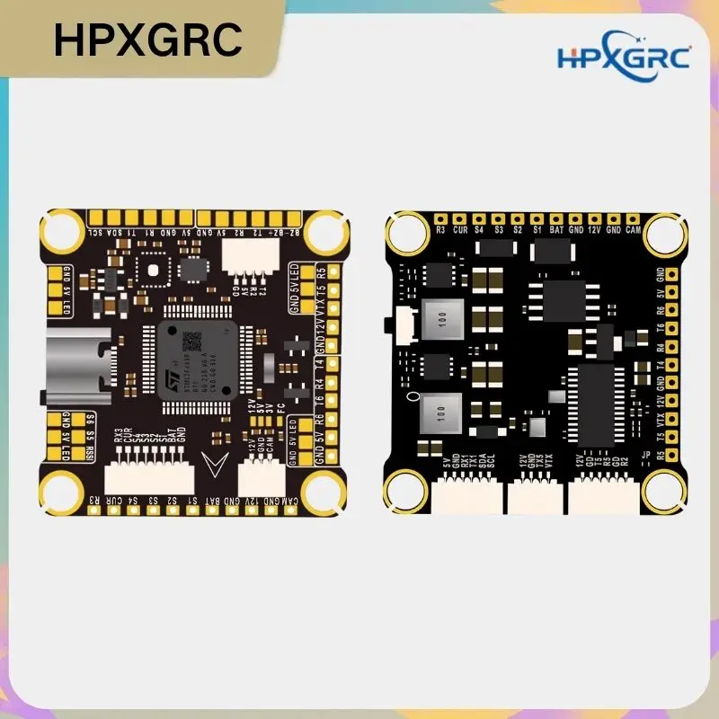

HPXGRC F405/F722 Flight Stack — 55 А ESC, высокоточный гироскоп 42688-P, черная коробка 16 МБ, Plug-and-Play для гоночных FPV-дронов
