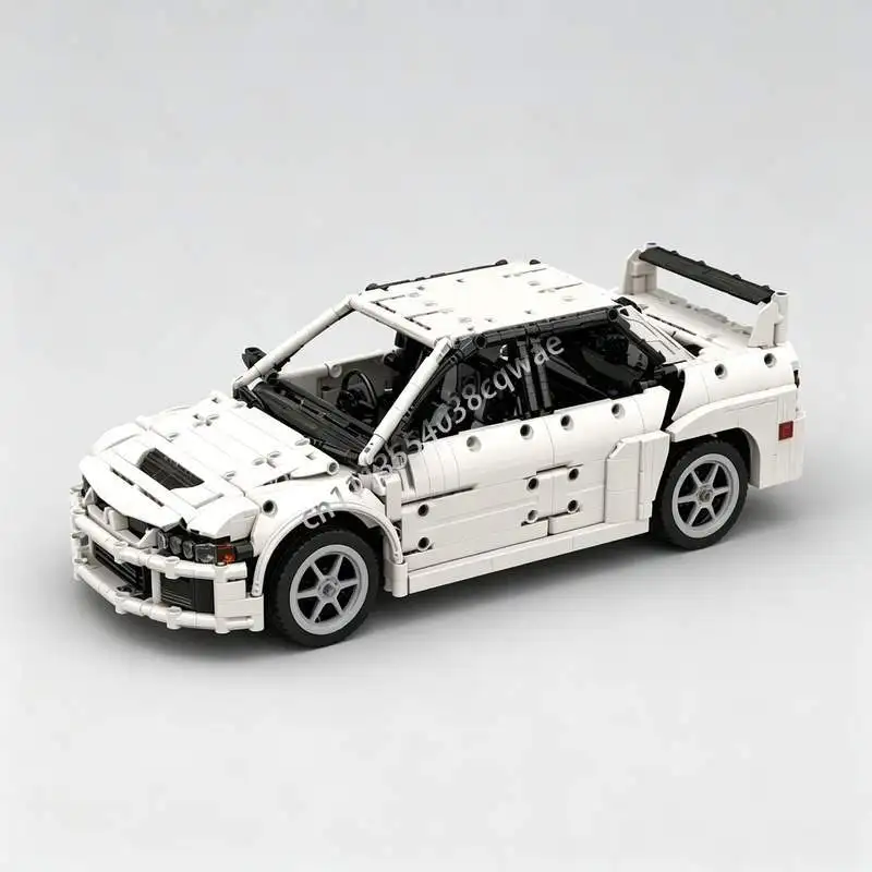 1590 pièces MOC Lancer Evolution VIII Modèle de voiture de course à l'échelle 1:12 Briques de construction Puzzle technique DIY Jouet éducatif Cadeaux