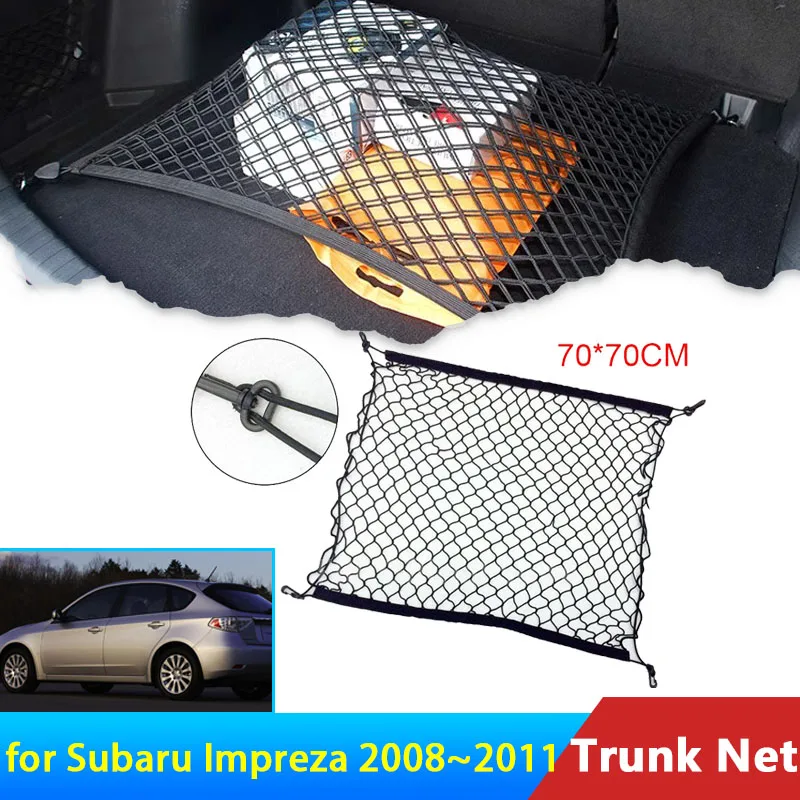 for Subaru Impreza Hatchback 3gen 2008 2009 2010 2011 Wagon Accessories Car Floor Boot Trunk Net Elastic Storage Organizer Parts