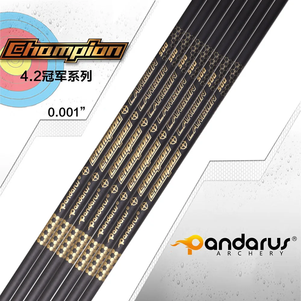 

6/12Pcs D4.2mm Carbon Arrow Shaft Spine350/1000 for bow Archery shooting