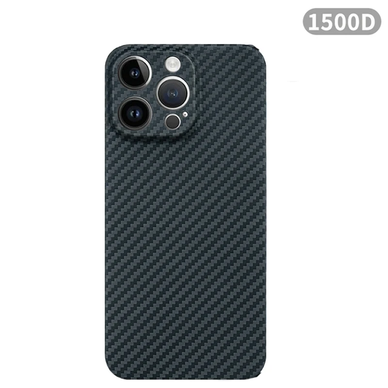 DIXSG Für iPhone 15 Pro Max/iPhone 15 Pro Carbon Hülle Kevlar 600D Aramidfaser ultradünne Hardcover magnetisch schwarz Schlank hellrot 7
